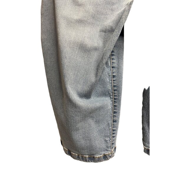 Gloria Vanderbilt capris 16 stretch blue denim comfortable summer flaw - Picture 7 of 15